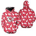 kansas city chiefs christmas snowman patterns hoodie zip hoodie fleece hoodie new061810 ydh07.jpg