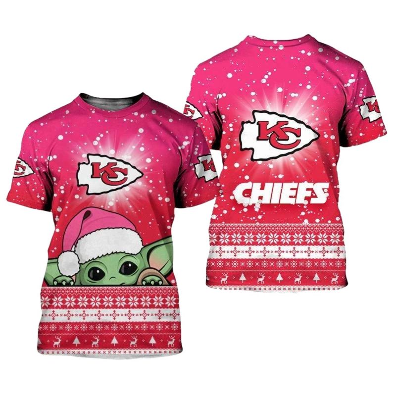 Kansas City Chiefs Christmas Yoda Limited Edition Unisex T Shirts Nla0318106 Jcogz