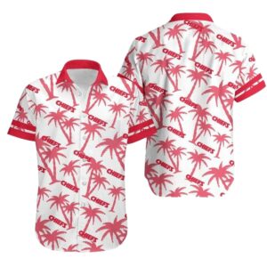Kansas City Chiefs White Coconut Tree Graphic Hawaiian Shirt – Unisex