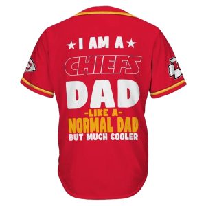 Kansas City Chiefs Cool Dad Pattern Baseball Jersey