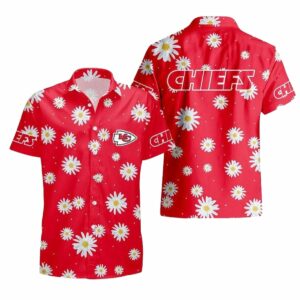 Kansas City Chiefs Red Daisy Hawaiian Shirt – Unisex Graphic Tee