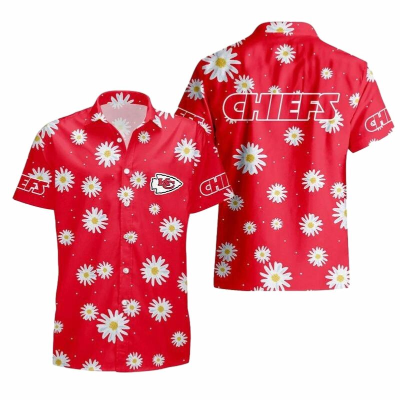Kansas City Chiefs Daisy All Over Print Hawaii Shirt Unisex Size New03521088096791 T6720