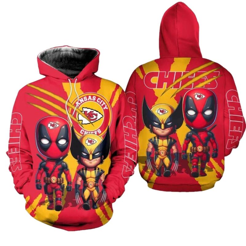 Kansas City Chiefs Deadpool And Wolverines Friend Hoodie.jpg