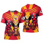 Kansas City Chiefs Deadpool And Wolverines Friend Aop Shirt