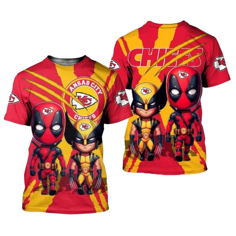 Kansas City Chiefs Deadpool Wolverines Friend Shirt