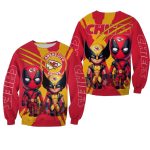 Kansas City Chiefs Deadpool And Wolverines Friend Aop Sweatshirt