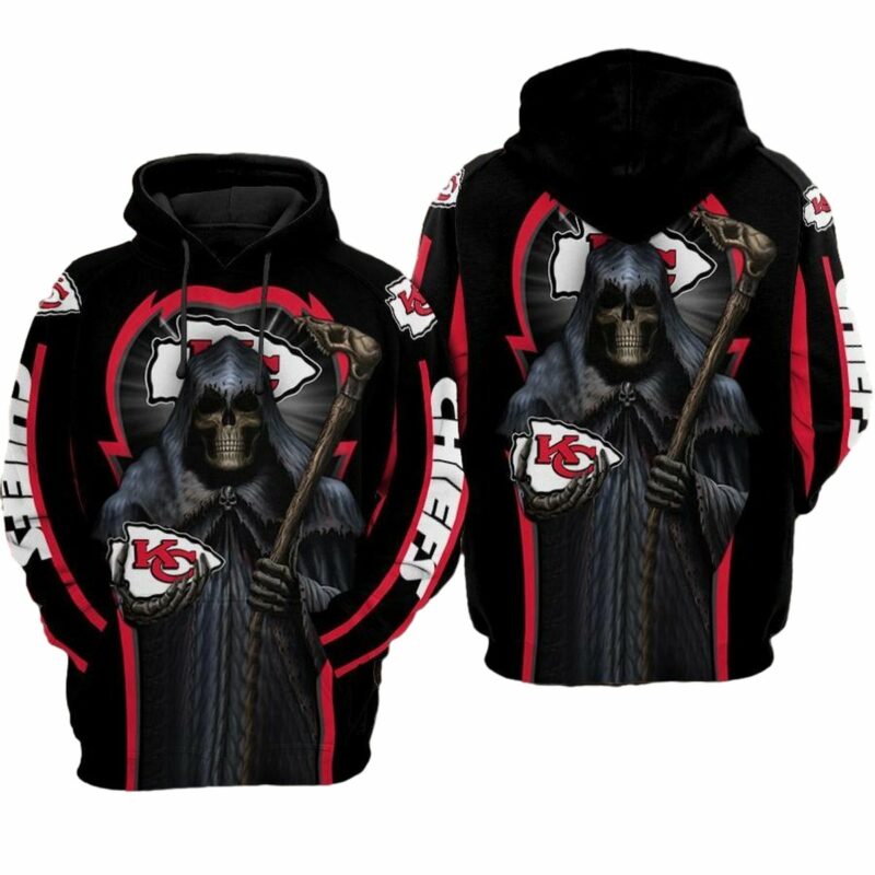 Kansas City Chiefs Death God Red Black Hoodie Adult Sizes S 5Xl Dm240 Cgda9.Jpg