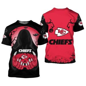 Kansas City Chiefs Death Halloween AOP Shirt