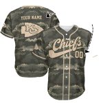 Personalized Kansas City Chiefs Desert Camo Baseball Jersey