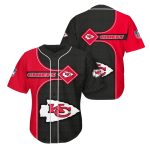 Kansas City Chiefs Diamond Grid 3D Baseball Jersey