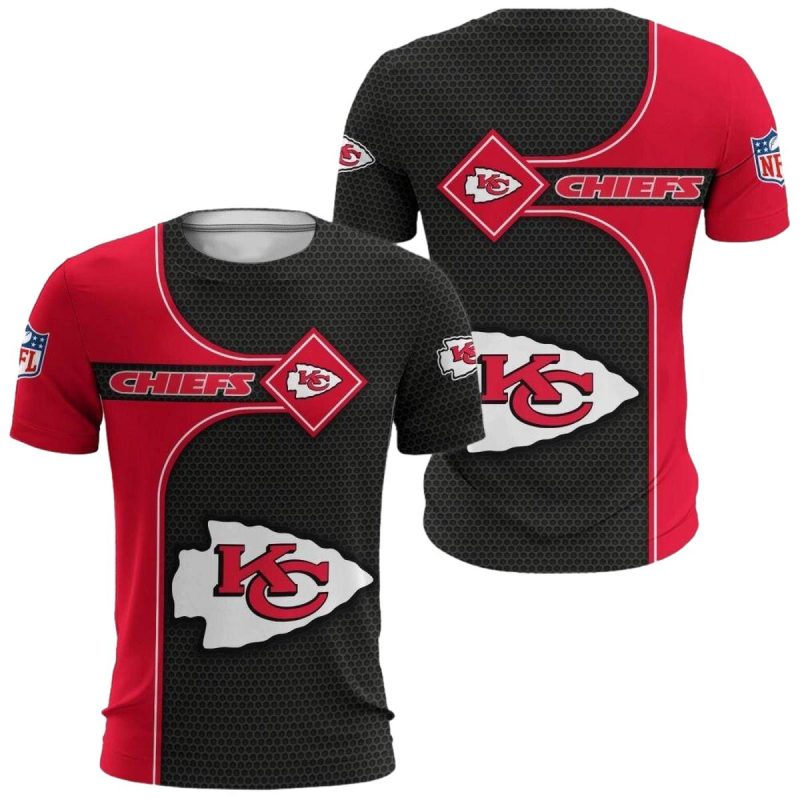 Kansas City Chiefs Diamond Grid 3D Shirt