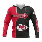 kansas city chiefs diamond grid black and red hoodie front.jpg