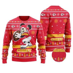 Kansas City Chiefs Disney Mickey Magic Ugly Sweater