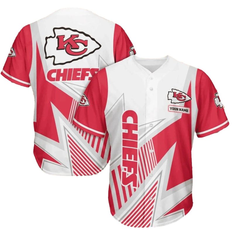 Kansas City Chiefs Dynamic White Personalized Jersey