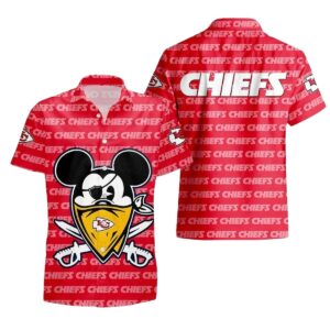 Kansas City Chiefs Evil Mickey Graphic Hawaiian Shirt – Unisex Aloha Tee