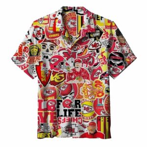 Kansas City Chiefs Graphic Hawaiian Shirt – Unisex Fan Gift Aloha Shirt