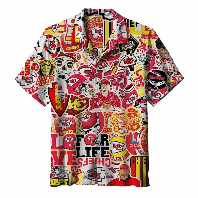 Kansas City Chiefs Fan Collage Legend Hawaiian Shirt