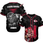 Personalized Kansas City Chiefs Fierce Warrior Baseball Jersey