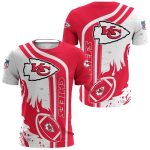Kansas City Chiefs Flaming Football Aop Shirt