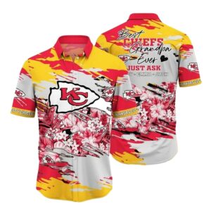 Personalized Kansas City Chiefs Floral Hawaiian Shirt – Unisex Aloha Tee