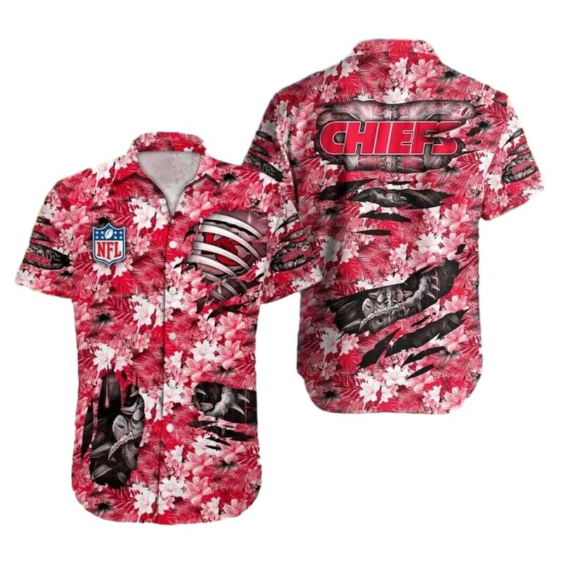 Kansas City Chiefs Floral Ripper Hawaiian Shirt
