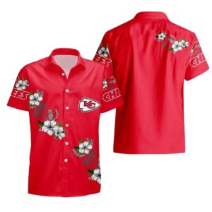 Kansas City Chiefs Red Hibiscus Graphic Hawaiian Shirt – Unisex Gift