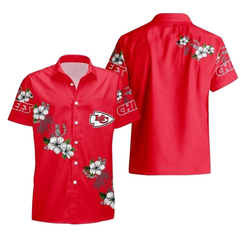Kansas City Chiefs Flowers Hawaii Shirt And Shorts Summer New02001026575364 U2Np0