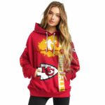 kansas city chiefs football heartbeat red hoodie high quality.jpg