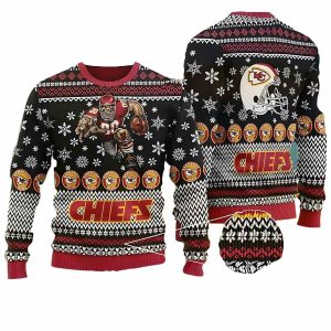 Kansas City Chiefs Mascot Game Day Holiday Ugly Sweater
