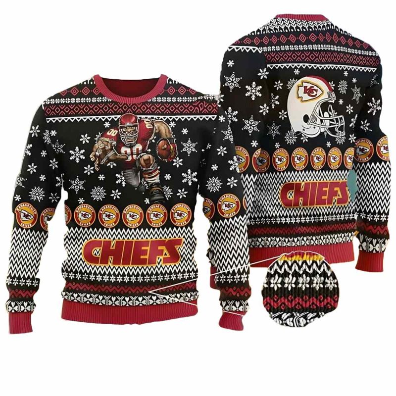 Kansas City Chiefs Game Day Holiday Ugly Christmas Sweater