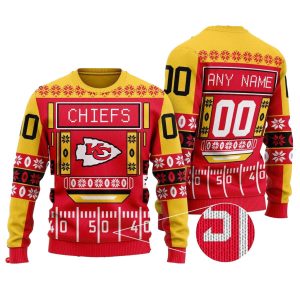 Personalized Kansas City Chiefs Game Day Scoreboard Ugly Sweater