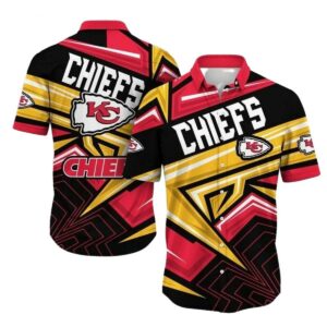 Kansas City Chiefs Geometric Graphic Hawaiian Shirt – Unisex Aloha Tee