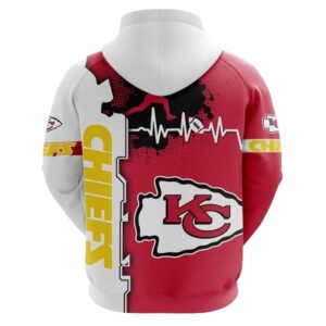 kansas city chiefs graphic heart ecg line red and white hoodie back.jpg