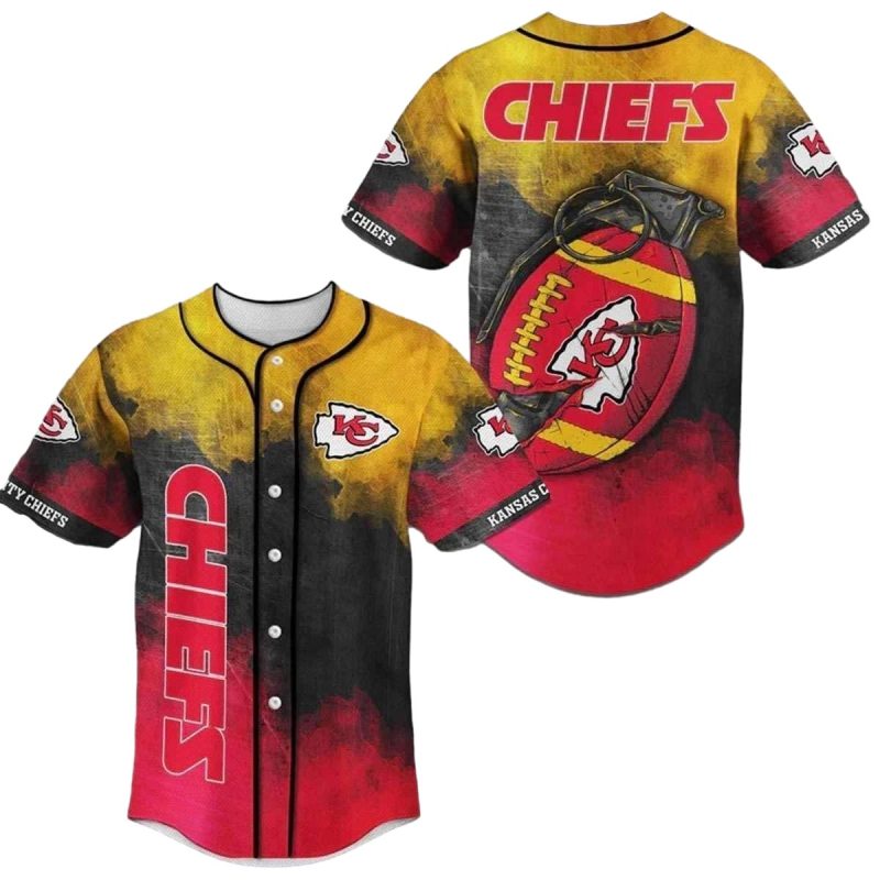 Kansas City Chiefs Grenade Baseball Jersey