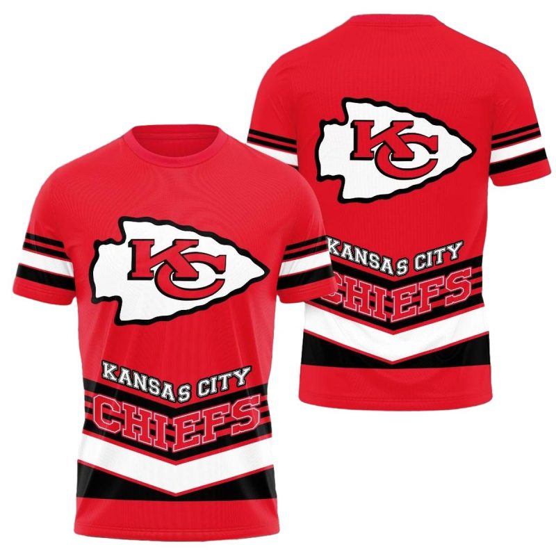 Kansas City Chiefs Gridiron Retro Stripe Jersey Shirt