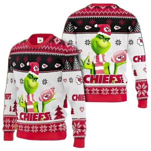 Kansas City Chiefs Grinch Touchdown Ugly Sweater