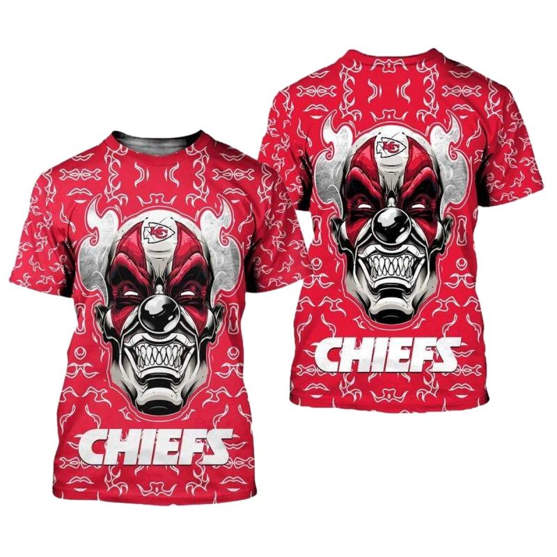 Kansas City Chiefs Halloween Clown Edition Unisex T Shirts New0448106 Ey6Vl