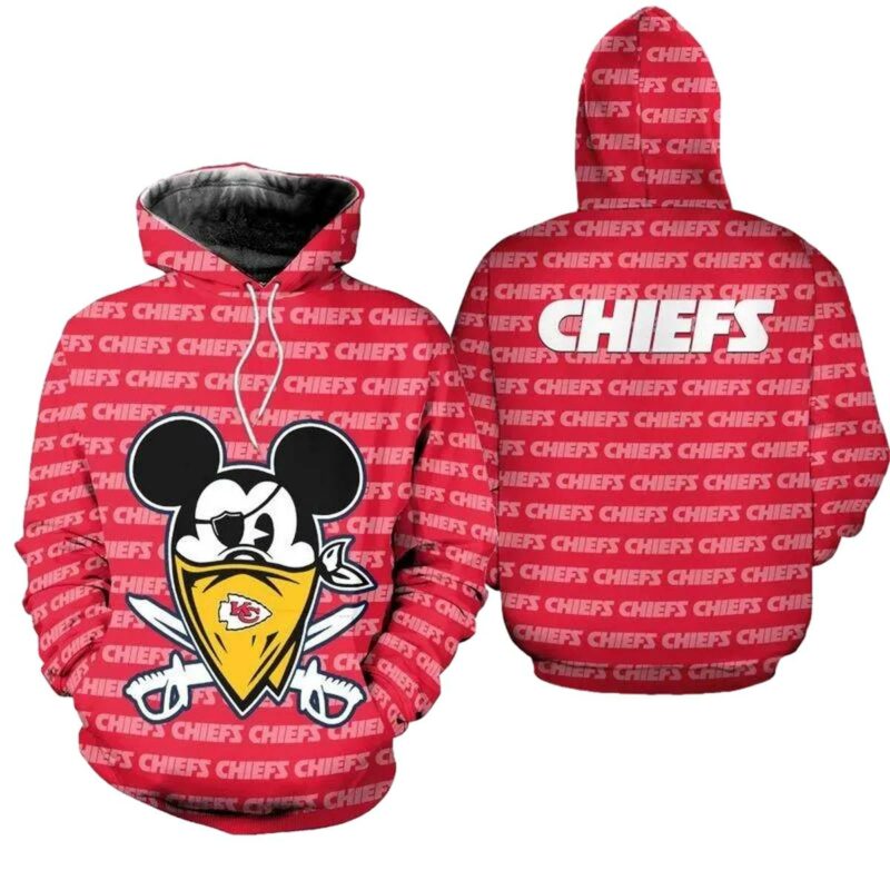 Kansas City Chiefs Halloween Evil Mickey Hoodie Zip Up Hoodie New041910 Tcvl4.Jpg