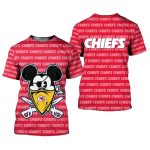 Kansas City Chiefs Halloween Evil Mickey Aop Shirt