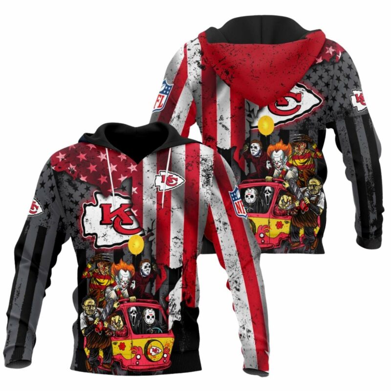 Kansas City Chiefs Halloween Horror Legends Tailgate All Over Print Hoodie.jpg