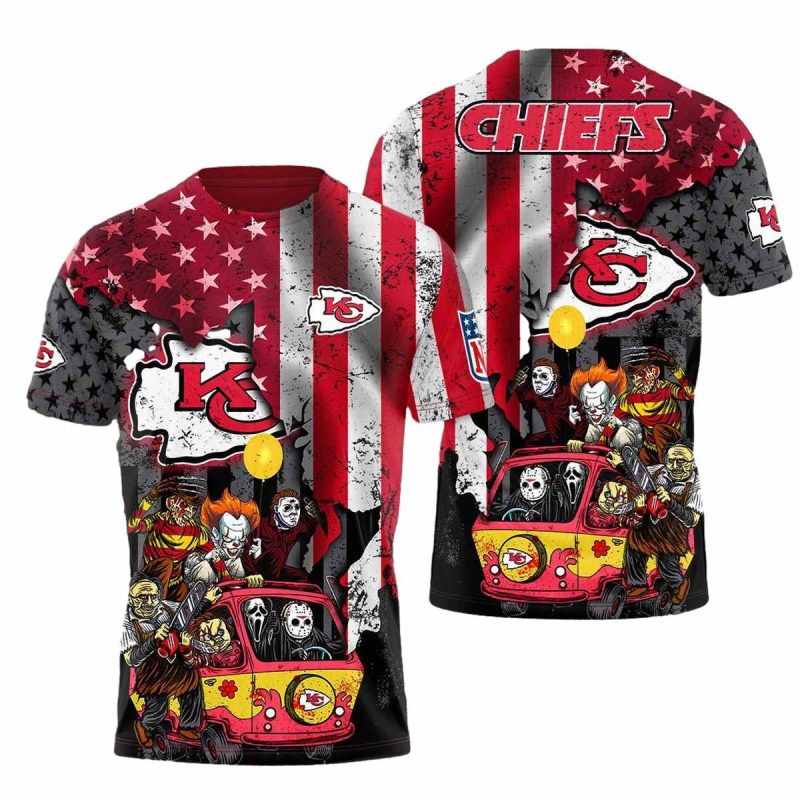 Kansas City Chiefs Halloween Horror Legends Tailgate Shirt