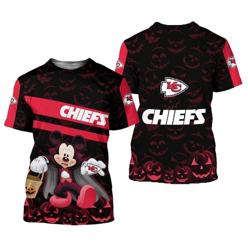 Kansas City Chiefs Halloween Mickey Limited Edition Unisex T Shirts Nla0286106 F9Zi9
