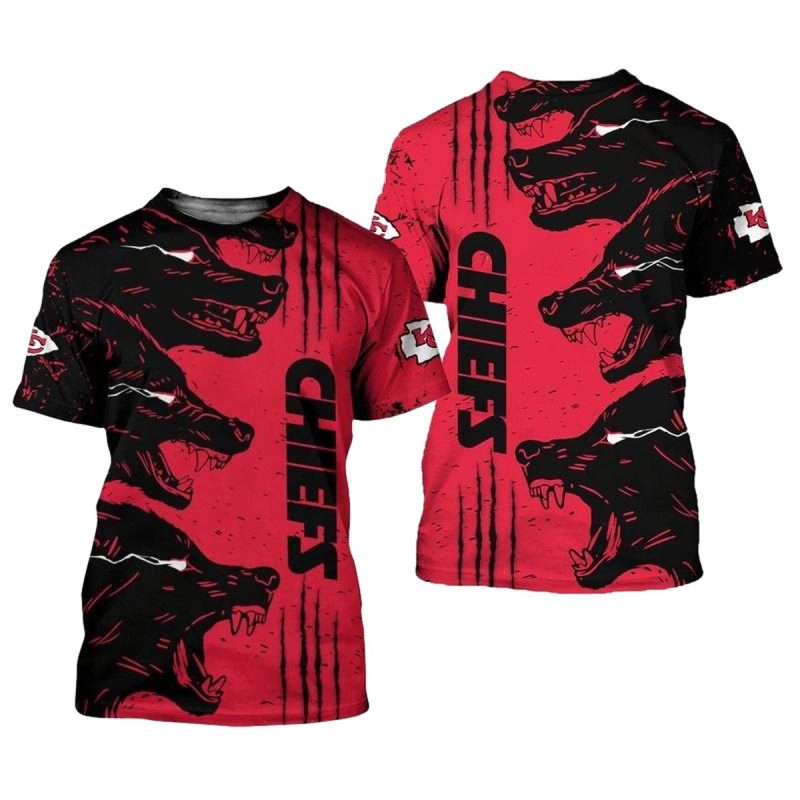 Kansas City Chiefs Halloween Wolf Limited Edition Unisex T Shirts Nla0275106 Pdrli