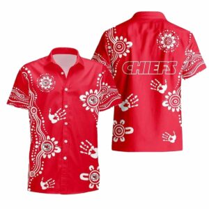 Kansas City Chiefs Red Graphic Hawaiian Shirt – Unisex Aloha Tee