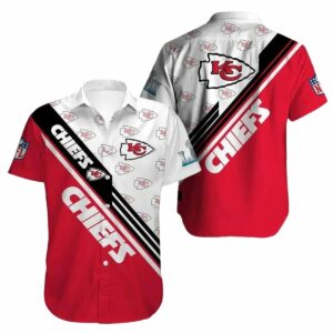 Kansas City Chiefs Red & White Graphic Hawaiian Shirt – Unisex Gift Tee
