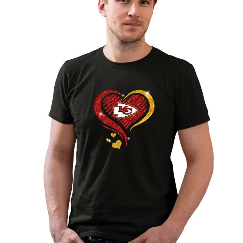 Kansas City Chiefs Heart Football 0 T Shirt.jpg