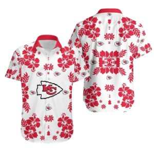 Kansas City Chiefs Red Hibiscus Graphic Hawaiian Shirt – Unisex Aloha Tee