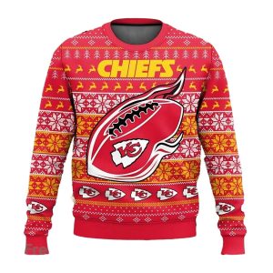 Kansas City Chiefs Holiday Ball Flame Ugly Sweater