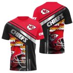 Kansas City Chiefs Iron Rush Helmet Impact Aop Shirt