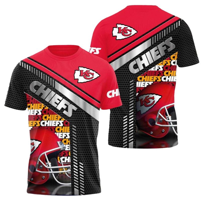 Kansas City Chiefs Iron Rush Helmet Impact Shirt